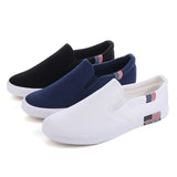 Slip On Men's Casual Shoes Spring Breathable Canvas Mart Lion   