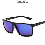 Square Sunglasses Men's Designer Classic Mirror Photochromic de sol MartLion Blue Mirror MULTI 