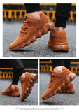 Suede Sneakers Men's Lightweight Casual Shoes Popular Breathable Outdoor Flat Mart Lion   