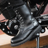 100% Genuine Leather Men's Boots Breathable High Top Shoes Outdoor Casual Winter Autumn Snow Homme MartLion   