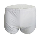 Male Panties Underwear Boxers Breathable Men Boxer  Side Split Underpants Shorts Sleepwear MartLion White XL 