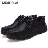 Men's Shoes Handmade Genuine Leather Slip On Comfort Casual Mart Lion   