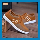 Slip On Men's Casual Shoes Spring Breathable Canvas Mart Lion   