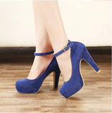 woman Pumps autumn thick heel shoes high-heeled the trend of ultra high heels MartLion   