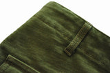 Pants Military Pants  Classic Olive Sateen Men's Baker Pants Satin Cotton Straight Fit MartLion   