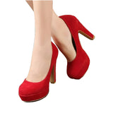 woman Pumps autumn thick heel shoes high-heeled the trend of ultra high heels MartLion   