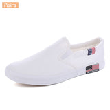 Slip On Men's Casual Shoes Spring Breathable Canvas Mart Lion   