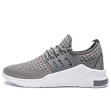 Popular Men's Lightweight Casual Shoes Spring Sneaker Outdoor Sports Breathable Flat Mart Lion Gray 6.5 