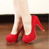 woman Pumps autumn thick heel shoes high-heeled the trend of ultra high heels MartLion   