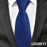 Solid Ties Men's Casual Skinny Neck Tie Gravatas Neckties Corbatas 6 cm Width Groom Tie For Party MartLion LD26513  