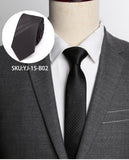  Men's Ties Luxurious Slim Necktie Stripe Tie Wedding Jacquard Tie Dress Shirt Bowtie Gift Gravata Mart Lion - Mart Lion