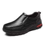 Men's Shoes Handmade Genuine Leather Slip On Comfort Casual Mart Lion   