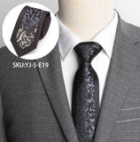 Men's Ties Formal Luxurious Striped Necktie Wedding Jacquard 6cm Ties Dress Shirt Accessories Bow Tie Mart Lion YJ-5-E19  