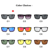 Square Sunglasses Men's Designer Classic Mirror Photochromic de sol MartLion   