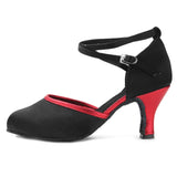 Modern Dance Shoes for Women Girls Ballroom Latin Salsa Tango Ladies Closed Toe 5/7cm Heels Performance MartLion   