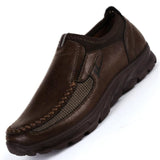 Men's Casual Shoes Lightweight Soft Sneakers Non Slip Breathable Flats Platform Loafers Walking Mart Lion Brown 6 