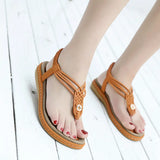 Sandals Woman Platform soft leather Flip Flops shoes 6colors available MartLion   