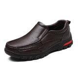 Men's Shoes Handmade Genuine Leather Slip On Comfort Casual Mart Lion   