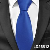 Solid Ties Men's Casual Skinny Neck Tie Gravatas Neckties Corbatas 6 cm Width Groom Tie For Party MartLion LD26512  