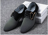 Spring Autumn Men's Casual Shoes Breathable Lace-Up Flats Shoes Wear Dress Mart Lion   