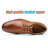 Men's dress shoes formal lace-up shoes Genuine leather Increased MartLion   