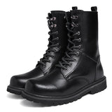 100% Genuine Leather Men's Boots Breathable High Top Shoes Outdoor Casual Winter Autumn Snow Homme MartLion   