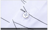 Luxury Brand Men's Dress Shirts Long Sleeve Geometric Print Social Shirt Handsome Blouse Mart Lion   