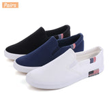 Slip On Men's Casual Shoes Spring Breathable Canvas Mart Lion   