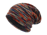  Knitted Hat Women Skullies Beanies Winter Hats For Men's Bonnet Striped Caps Warm Baggy Soft Female Wool Beanie Hat MartLion - Mart Lion