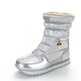 White Winter Boots Snow Style Women's Shoes Brand Shoes MartLion Silver(AE存量)* 5 