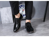 Men Oxfords Shoes British Black Blue Shoes Formal Men MartLion   