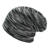 Knitted Hat Women Skullies Beanies Winter Hats For Men's Bonnet Striped Caps Warm Baggy Soft Female Wool Beanie Hat MartLion   