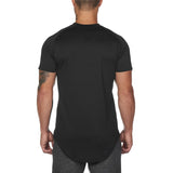 Mesh T-Shirt Clothing Tight Gym Men's Summer Tops Tees Homme Solid Quick Dry Bodybuilding Fitness Mart Lion   