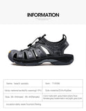 Summer Men's Sandals Outdoor Casual Beach Shoes Elastic Beach Slippers Mart Lion   