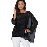 Women Blouses Style Batwing Casual Summer Blouse Shirt Woman MartLion   