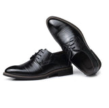 Men Oxfords Shoes British Black Blue Shoes Formal Men MartLion   