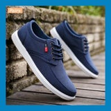 Slip On Men's Casual Shoes Spring Breathable Canvas Mart Lion   