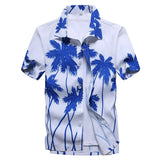 Men's Hawaiian Shirt Male Casual Printed Beach Shirts Short Sleeve MartLion   