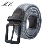 Canvas Belts  Men's Metal Pin Buckle Military Tactical Strap Elastic Belt MartLion   