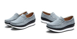 Autumn Shoes Platform Shoes Cow Suede Leather Flats Thick Sole Women's Loafers Moccasins MartLion   