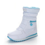 White Winter Boots Snow Style Women's Shoes Brand Shoes MartLion WHITE 5 