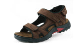 men's sandals summer shoes genuine leather sandals beach cow leather Mart Lion   