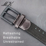 Canvas Belts  Men's Metal Pin Buckle Military Tactical Strap Elastic Belt MartLion   