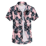 Men's Hawaiian Shirt Male Casual Printed Beach Shirts Short Sleeve MartLion   