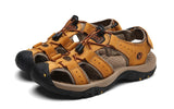 Genuine Leather Men's Shoes Summer Sandals Slippers Mart Lion   