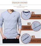 Men's T-shirt Slim Fit Crease Design Long Stylish Luxury V Neck Fitness Homme Mart Lion   