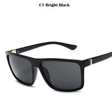 Square Sunglasses Men's Designer Classic Mirror Photochromic de sol MartLion Bright Black MULTI 