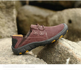 Men Sneakers Leather Casual Men Shoes Outdoor Wear-Resistant Leather Walking Work Shoes MartLion   