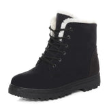 Women Boots Snow Thick Plush Winter Shoes Female Booties Casual Winter Mujer MartLion black 5 