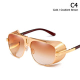 Cool Shield Punk Style Side Mesh Sunglasses Design Sun Glasses Oculos De Sol 66337 Mart Lion C4  